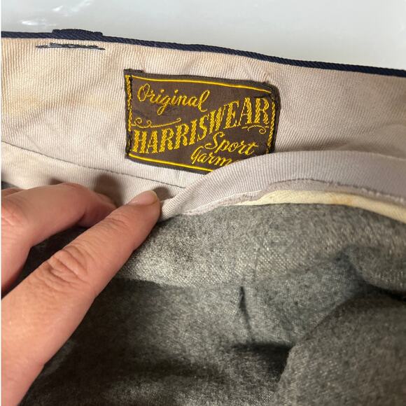 Harriswear Vintage Sports Garment Blue Men Winter Pants *Dimensions In Picture* - Picture 8 of 8